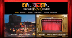 Desktop Screenshot of brockvilleartscentre.com